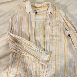 Linen collared button up